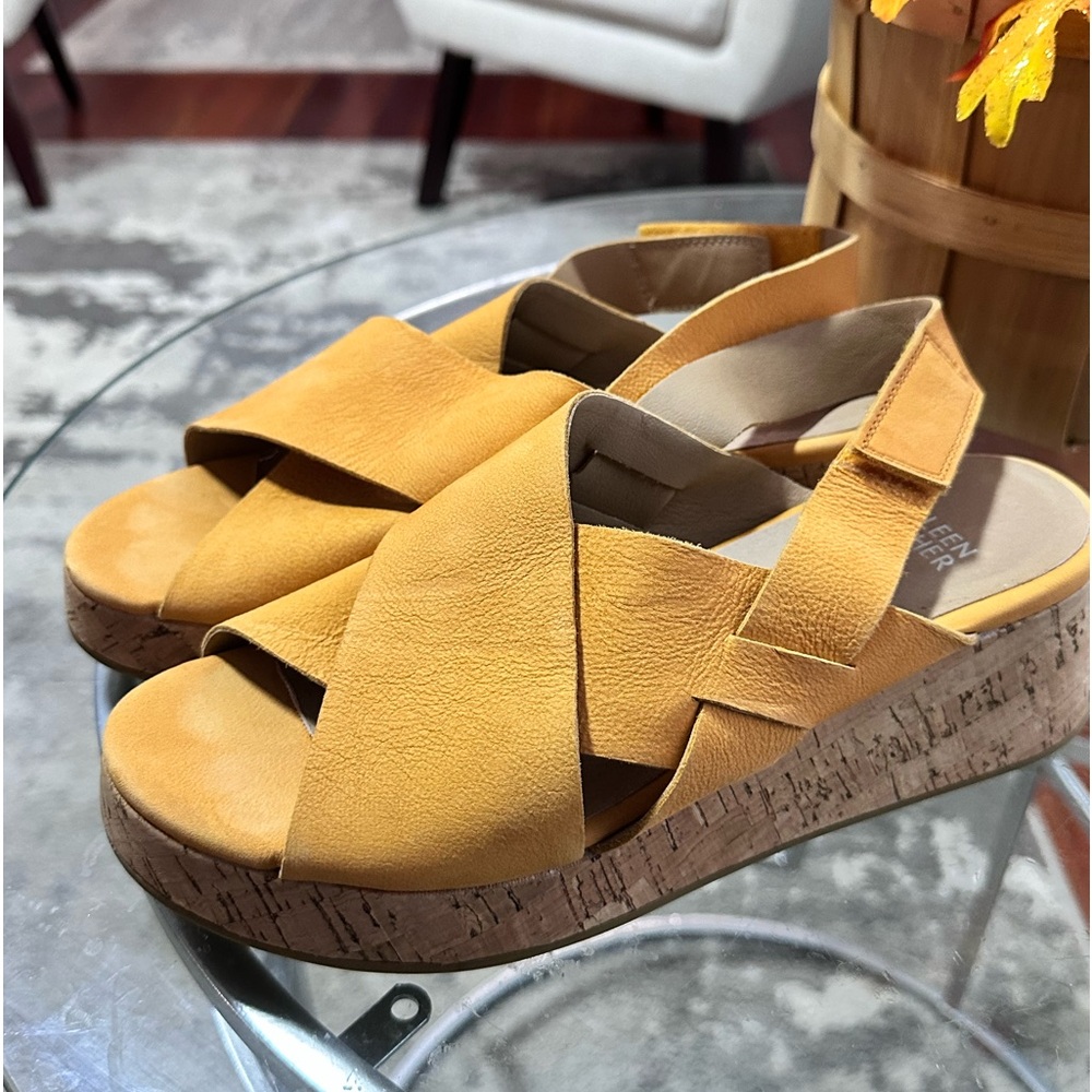 Eileen Fisher Cork Bottom Sandals